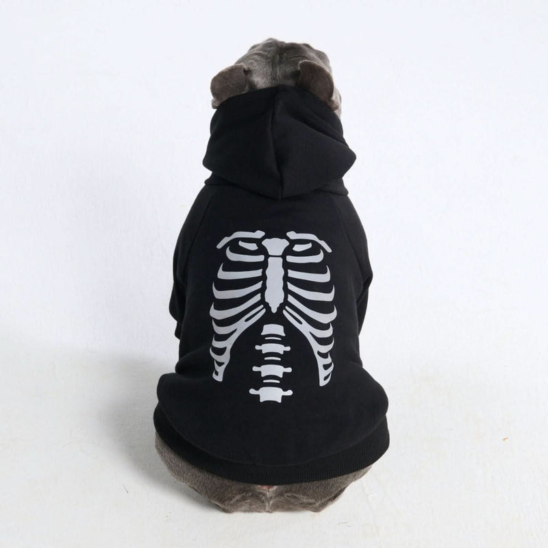 Halloween-Hundeh hoodie – Skelett