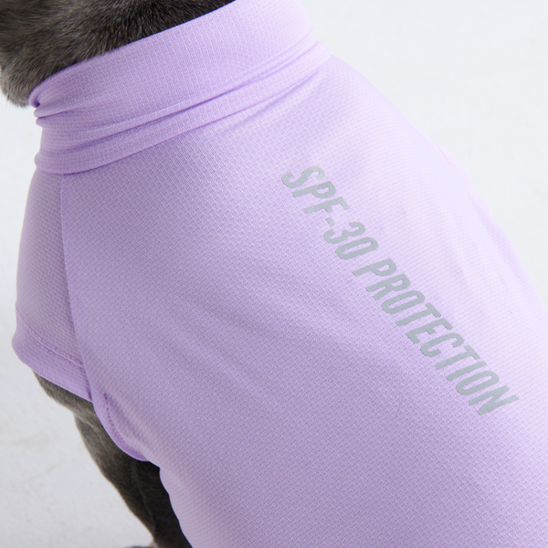 Sunblock Hunde-T-Shirt – Lila