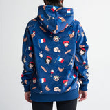 Der Frankreich Hoodie für Menschen – Blau