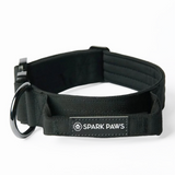 Taktisches Halsband für große Hunde - Schwarz