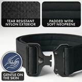 Taktisches Hundehalsband- und Leinen-Set - Schwarz