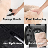 Beruhigendes Flauschiges Sofa-Schonbezug Hundebett - Beige