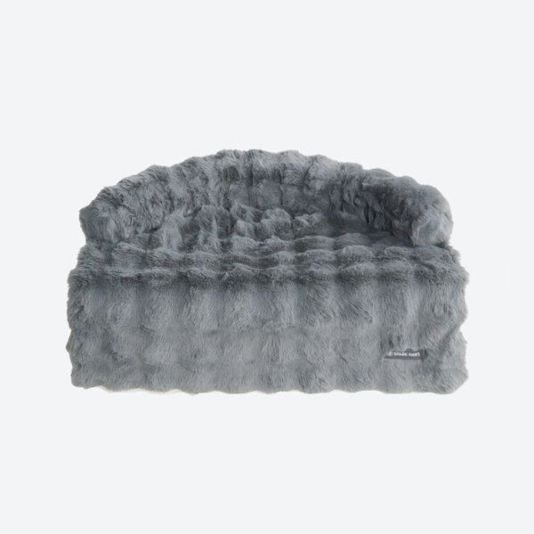 Beruhigendes Flauschiges Sofa-Schonbezug Hundebett - Grau