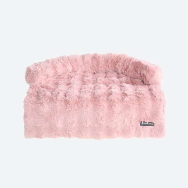 Beruhigendes Flauschiges Sofa-Schonbezug Hundebett - Rosa
