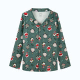 Human Pajama Top - Merry Penguins||size:S,M,L,XL,2XL