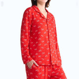Human Pajama Top - Red Bows||size:S,M,L,XL,2XL