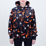 Halloween Menschen Kapuzenpullover - Schwarz