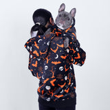 Halloween Menschen Kapuzenpullover - Schwarz
