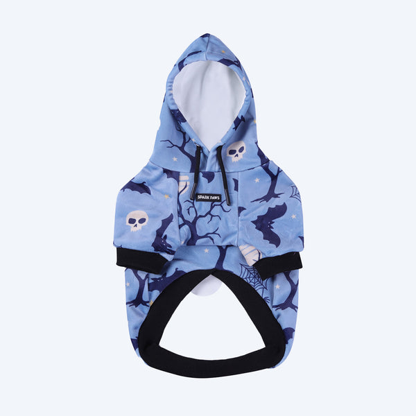 Halloween Hundehoodie - Blau