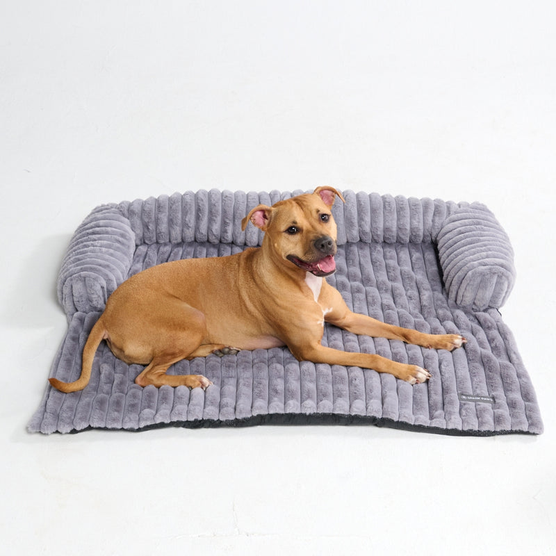Luxus Sofa-Schonbezug Hundebett - Grau