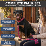 Fuchsia Camo Martingale Collar||size:A,B,C,D,E