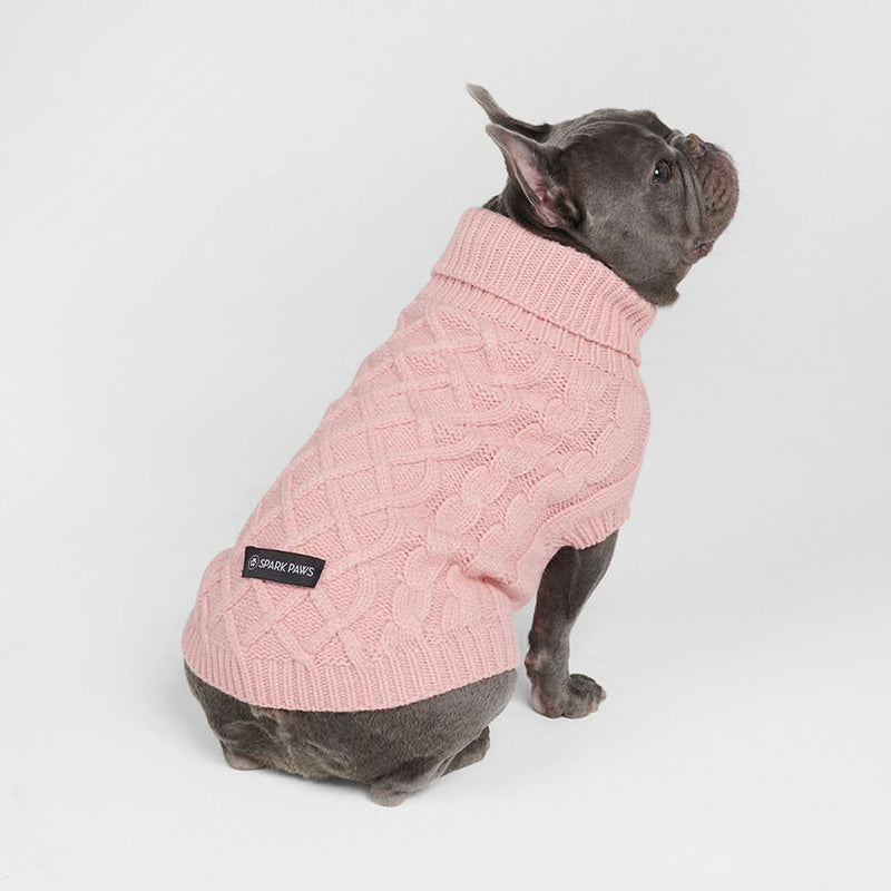 Strickpullover für Hunde - Rosa