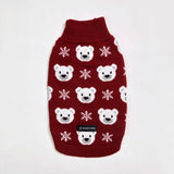 Gestrickter Hundepullover - Eisbär
