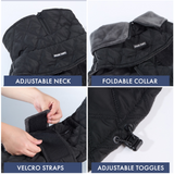 Black Quilted Winter Jacket||size:S,M,L,XL,2XL,3XL,4XL