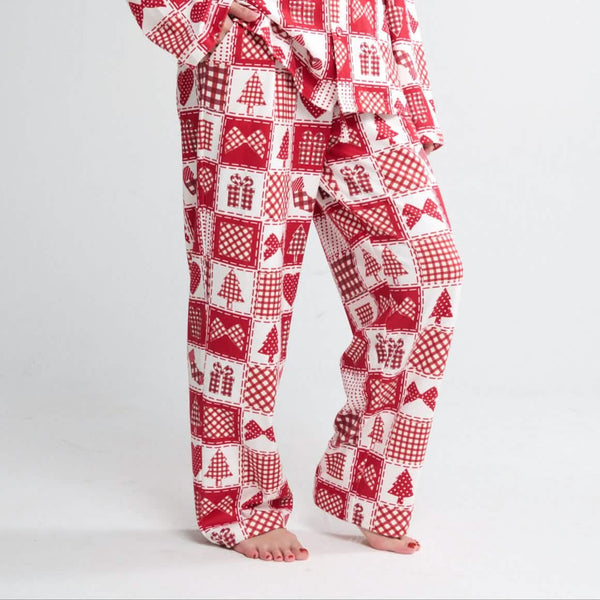 Menschliche Schlafanzughose - Festliches Patchwork