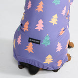 Weihnachtspyjama für Hunde - Zuckerstangen-Bäume