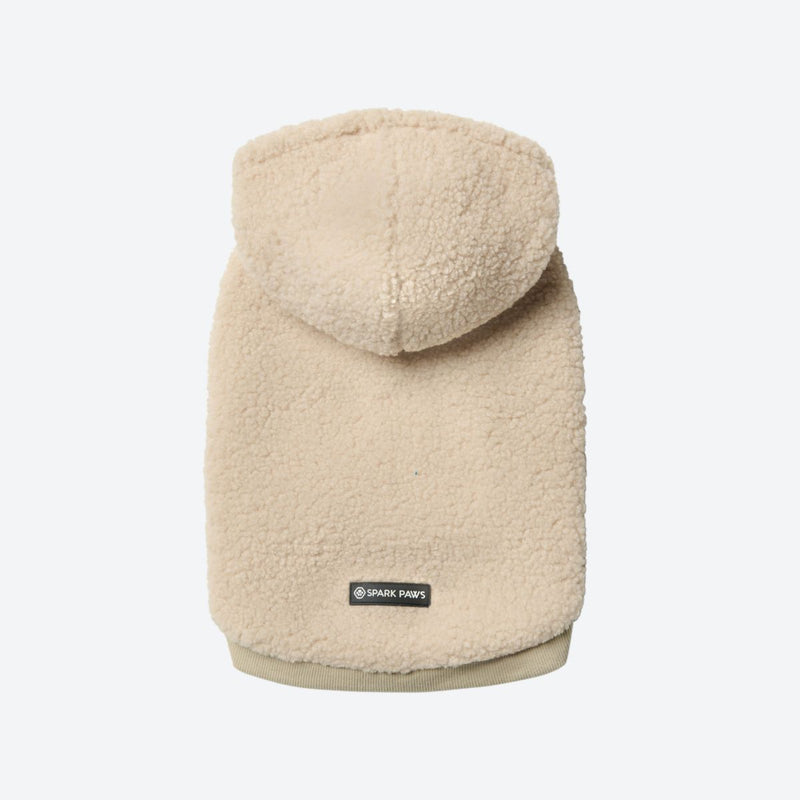 Teddy-Sherpa-Pullover - Beige