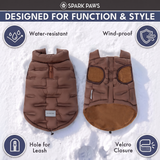 Brown Thermosonic Winter Jacket||size:S,M,L,XL,2XL,3XL,4XL