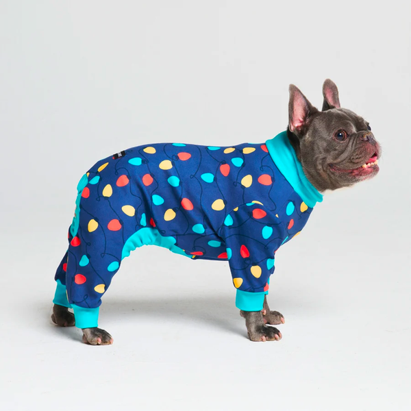 Hunde-Pyjama - Festliche Beleuchtung