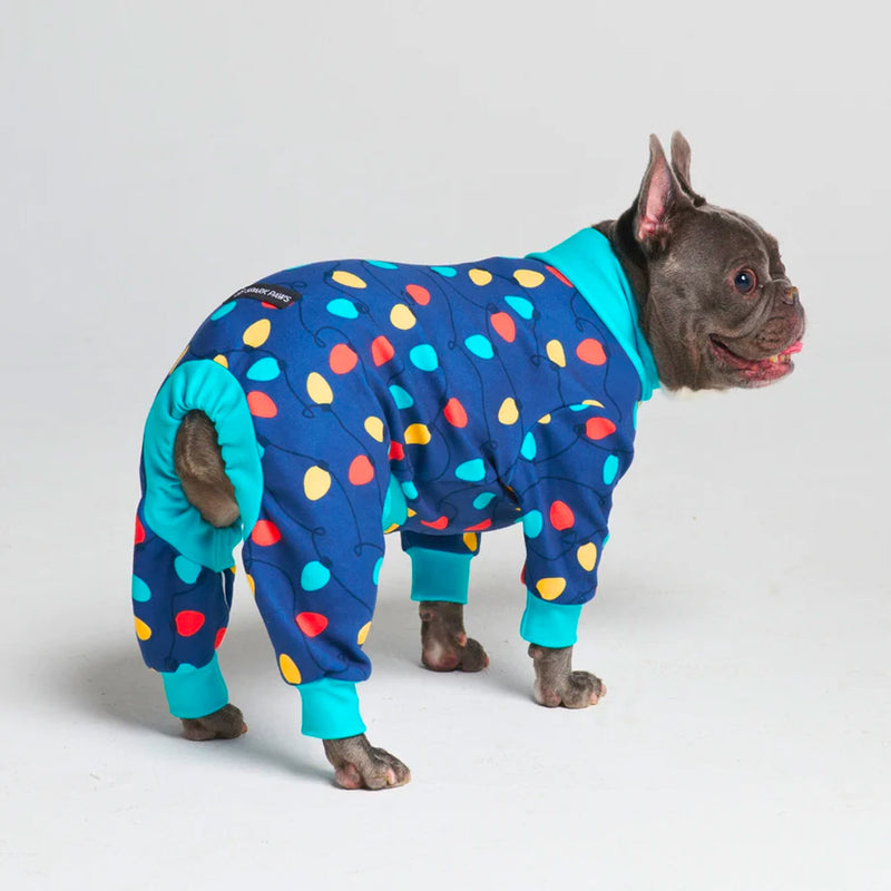 Hunde-Pyjama - Festliche Beleuchtung