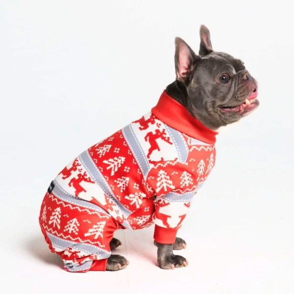 Weihnachtspyjama für Hunde - Winterwunderland
