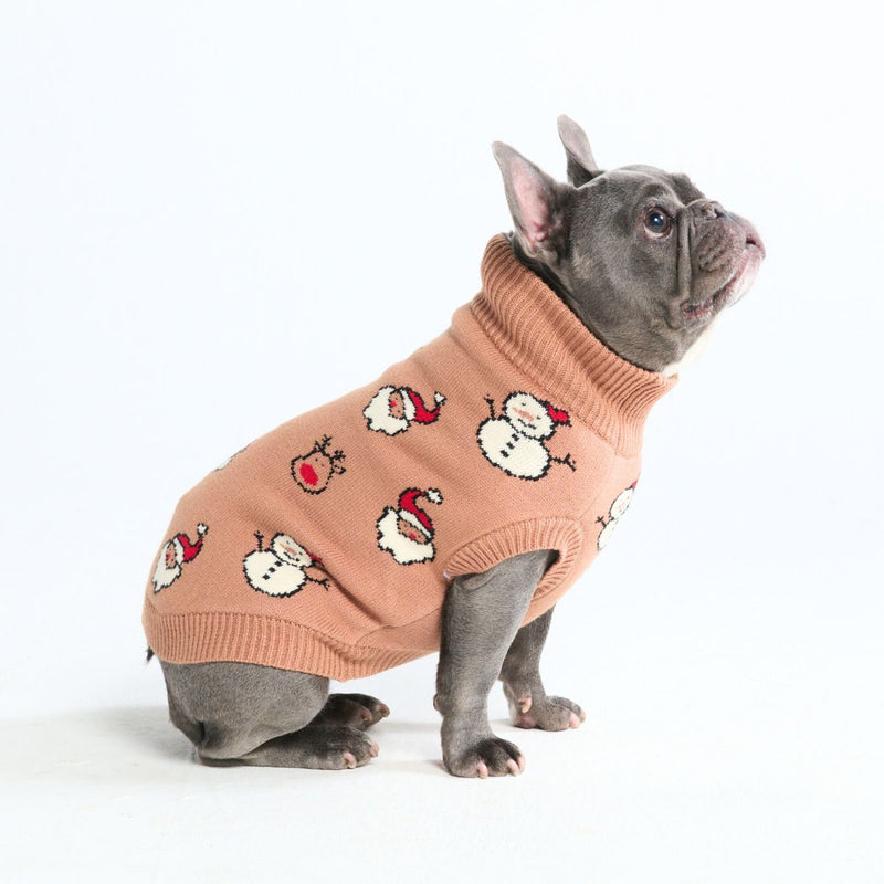 Weihnachts-Strickpullover für Hunde – Santa & Rudolph