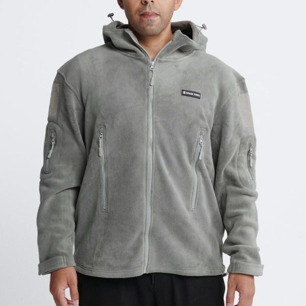 CozyFlex Nützliche Menschen-Kapuzenjacke - Grau