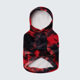 Samtiger Hunde Hoodie - Rot & Schwarz
