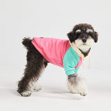 Rosa-Türkis-Creme Hunde Hoodie