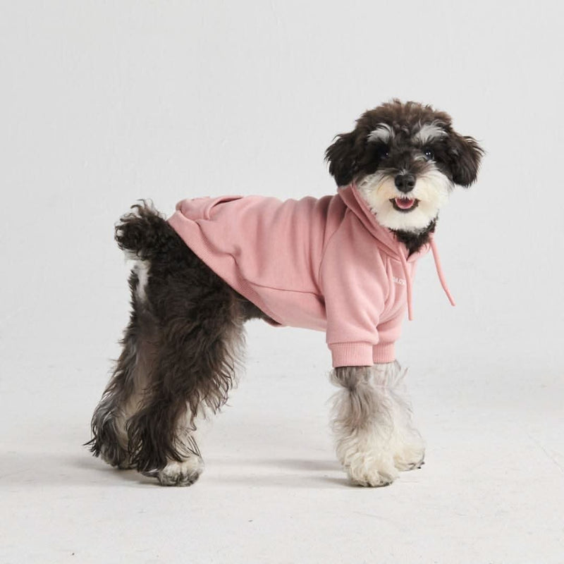 Essentielles Hunde Hoodie - Blassrosa