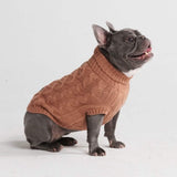 Strickpullover für Hunde - Braun