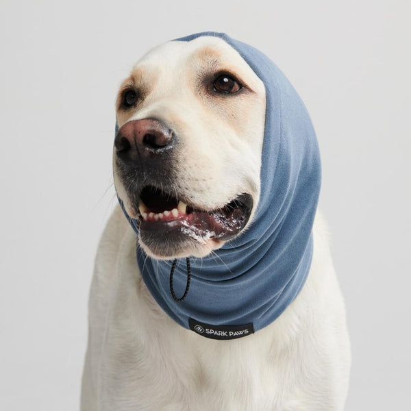Beruhigender Hund-Ohrenschützer gegen Angst - Marineblau