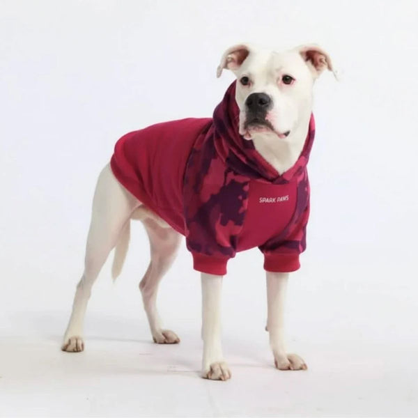 Fuchsiafarbene Tarn-Hundehoodie