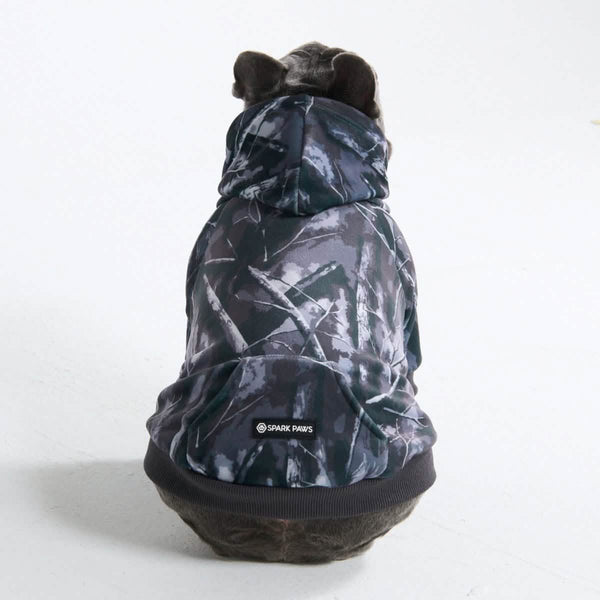 Hunde-Hoodie aus Betonholz – Asphalt
