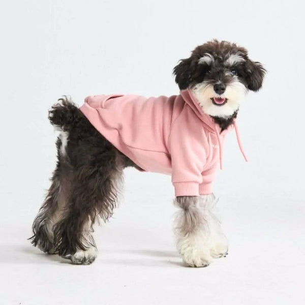 Essentielles Hunde Hoodie - Blassrosa