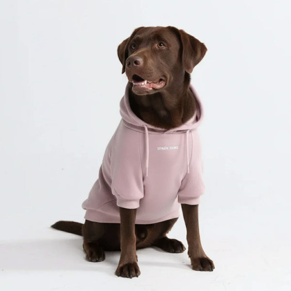 Essentielles Hunde Hoodie - Purpurtaupe