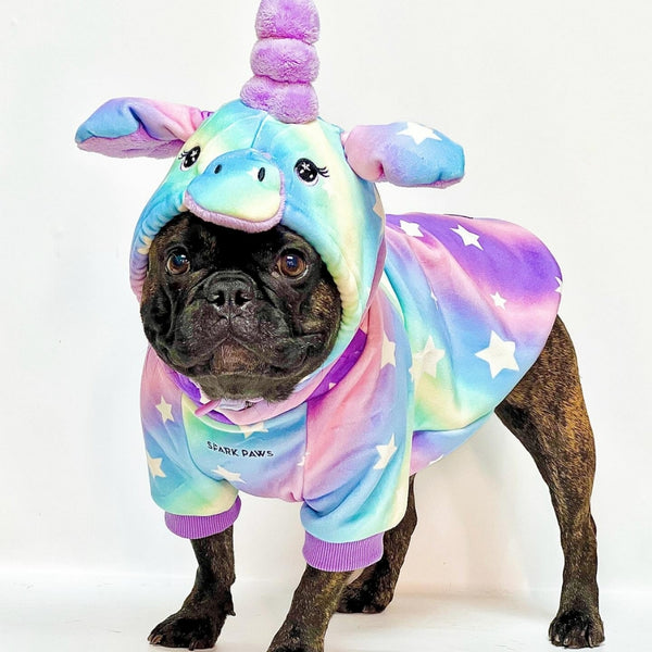 Halloween Hund Hoodie - Einhorn