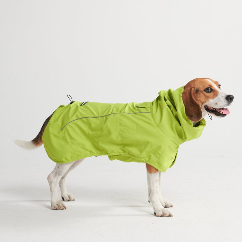 Dog Raincoat - Lime Green
