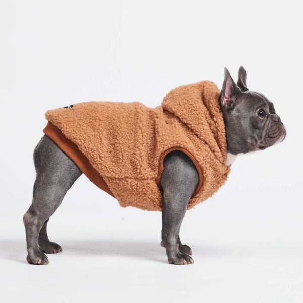 Teddy Sherpa Hundejacke - Braun