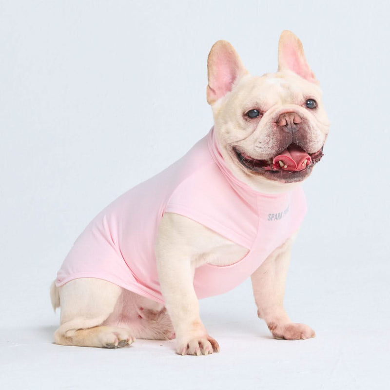 Sunblock Hunde-T-Shirt - Hellrosa