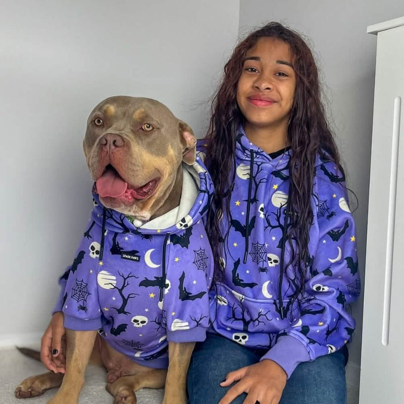 Halloween Hundehoodie - Lila