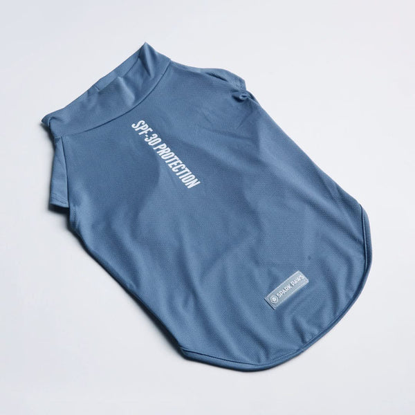 Sunblock Hunde-T-Shirt - Marineblau