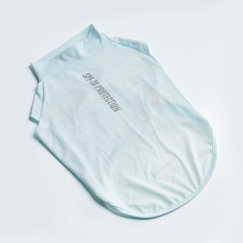 Sunblock Hunde-T-Shirt - Hellblau