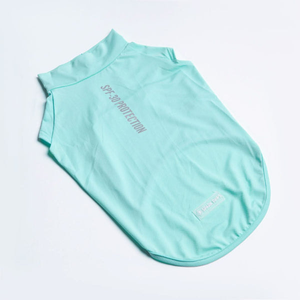 Sunblock Hunde-T-Shirt - Aquablau