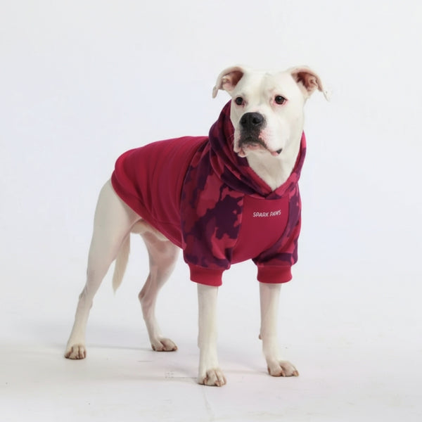 Fuchsiafarbene Tarn-Hundehoodie