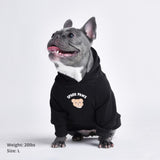 Kaputter Teddybär Hunde Hoodie - Schwarz