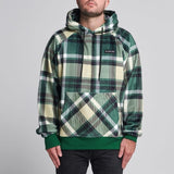 Grün-karierter Hoodie
