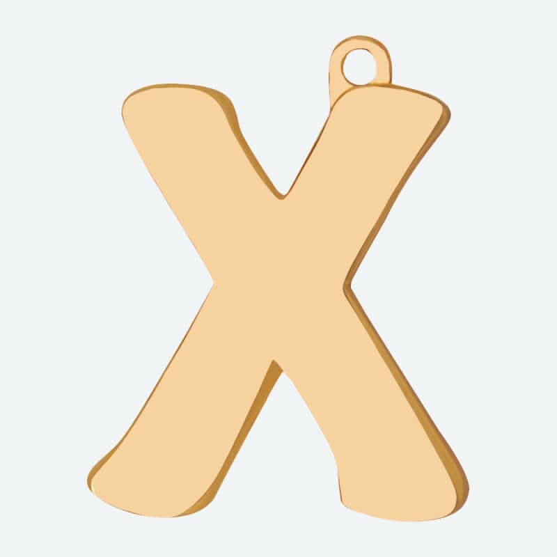Hundeschmuck Buchstabenanhänger - X