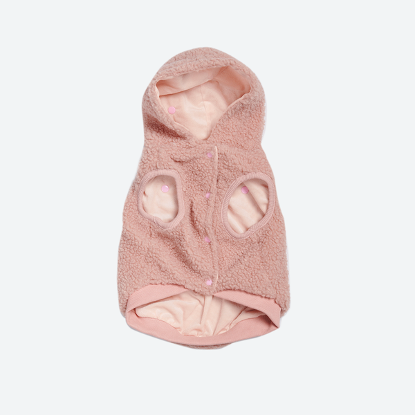 Teddy Sherpa Hundejacke - Rosa