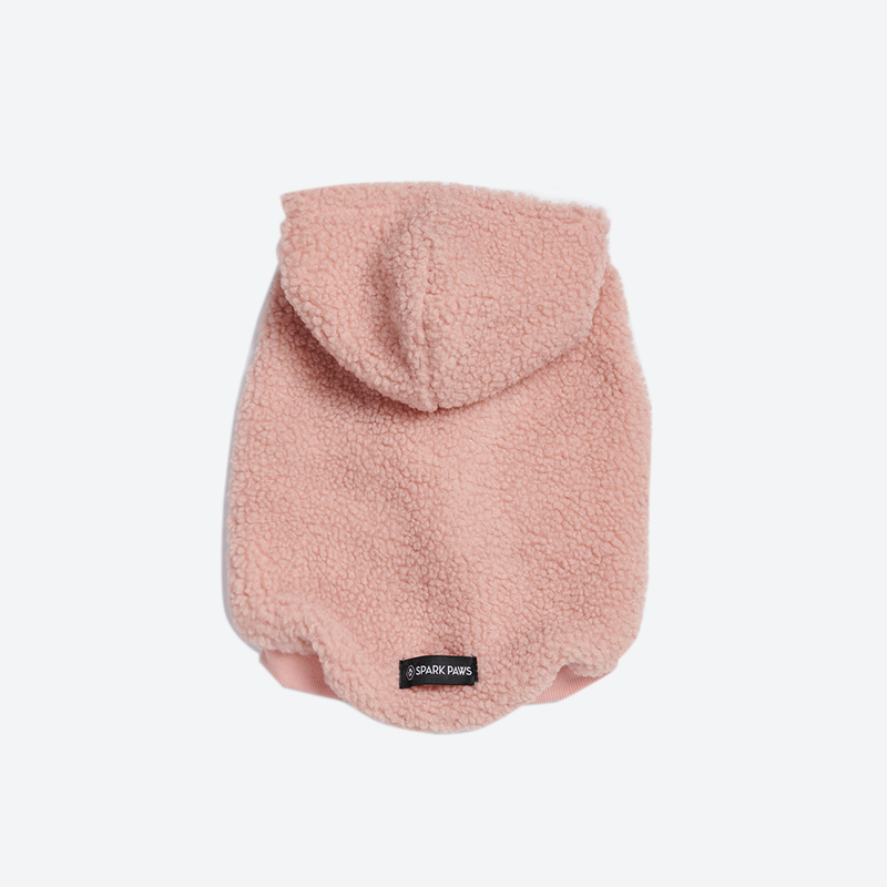 Teddy Sherpa Hundejacke - Rosa